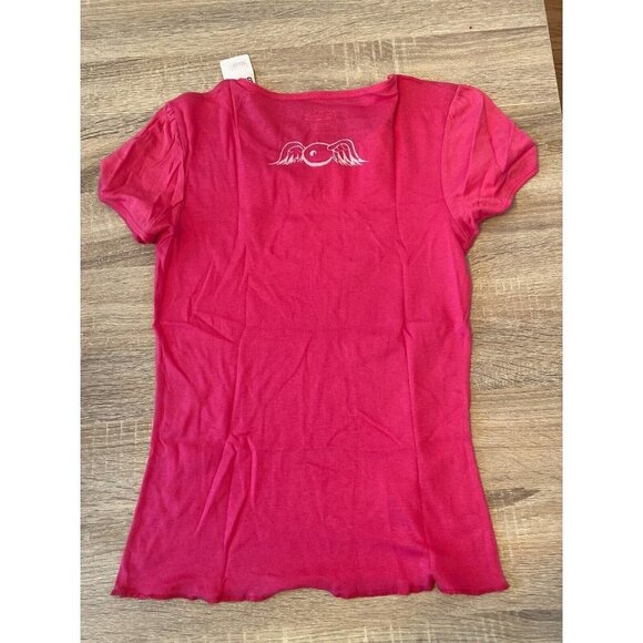 Von Dutch Women's Pink Cotton 100% Cotton T-Shirt Size Small - Picture 4 of 7